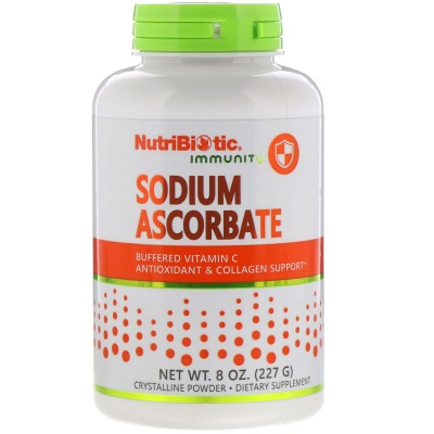  NutriBiotic Sodium Ascorbate Vitamine C, antioxidant + collagen support 227 