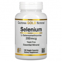  California Gold Nutrition Selenium 200 mcg 180 