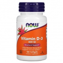  NOW Vitamin D 400 IU 180 