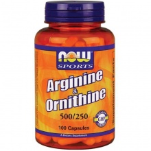 - NOW Arginine & Ornithine  100 